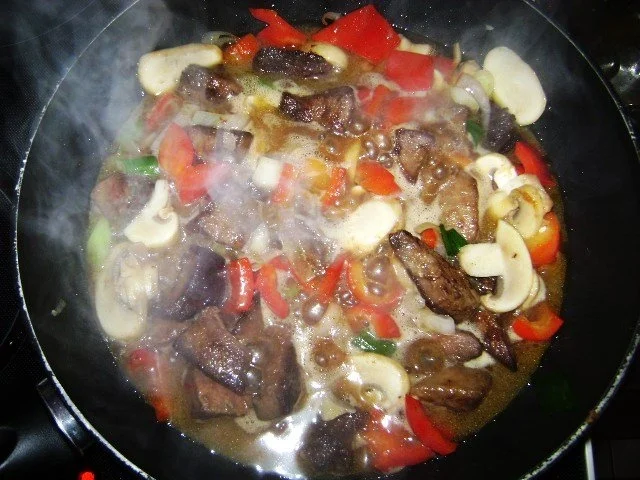 Leberragout mit Gemüse - Rezept