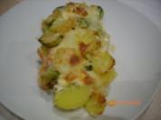 Auflauf: Rosenkohlauflau mit Lachs - Rezept