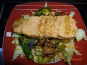 Lachs auf Salatvariation - Rezept