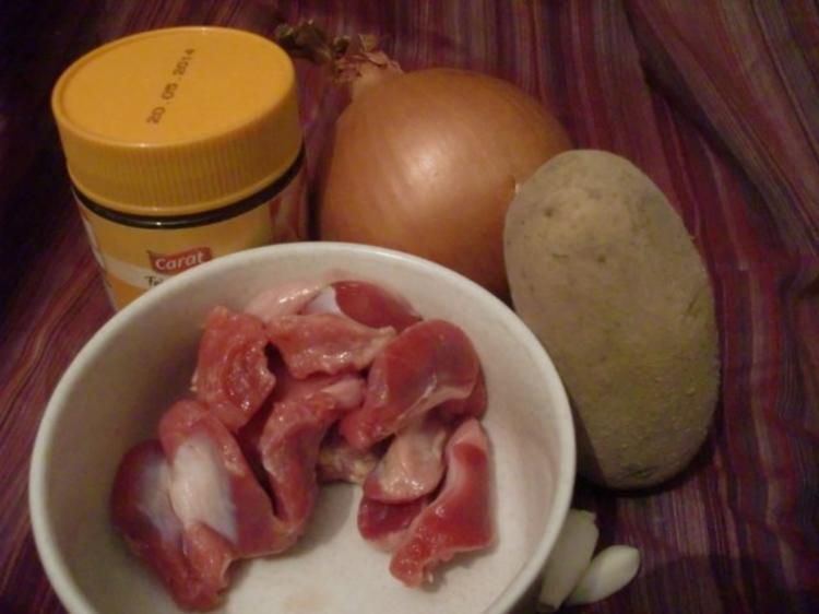 Suppe mit Hähnchenmägen - einfach - 347 kcal/100g