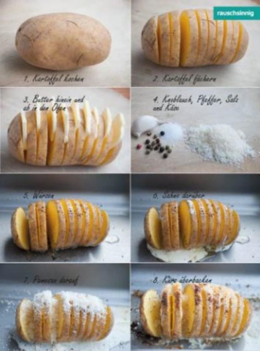 Überbackene Kartoffel - Rezept