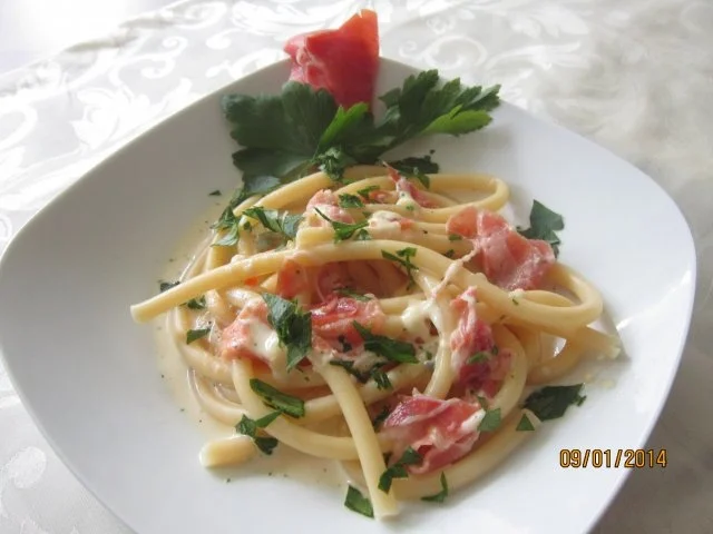 Makkaroni in Gorgonzolasauce - Rezept