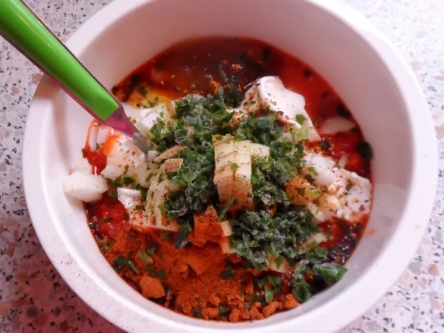 Rezept: Gemüse: Knusprig gebratener Blumenkohl & dazu ein fruchtig-pikanter Paprika-Dip Bild Nr. 3 Gemüse: Knusprig gebratener Blumenkohl & dazu ein fruchtig-pikanter Paprika-Dip - Rezept - Bild Nr. 3