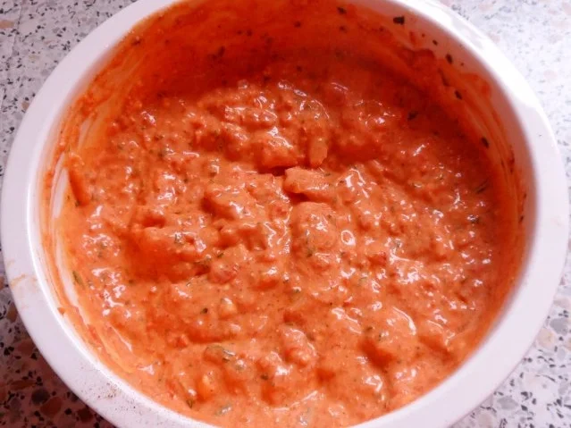 Rezept: Gemüse: Knusprig gebratener Blumenkohl & dazu ein fruchtig-pikanter Paprika-Dip Bild Nr. 4 Gemüse: Knusprig gebratener Blumenkohl & dazu ein fruchtig-pikanter Paprika-Dip - Rezept - Bild Nr. 4