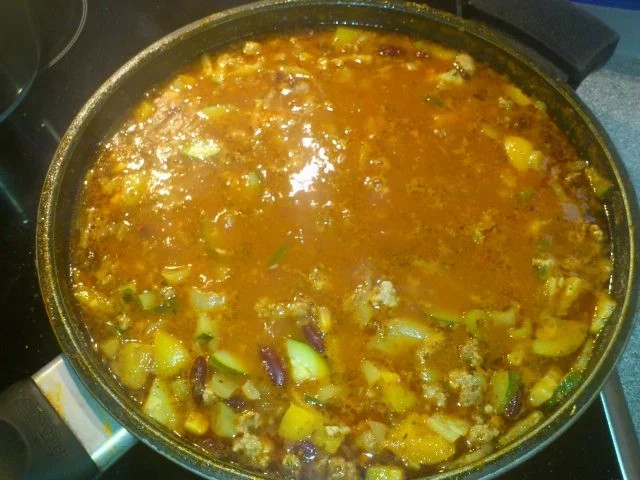 Rezept: Scharfer-Bohneneintopf Scharfer-Bohneneintopf - Rezept