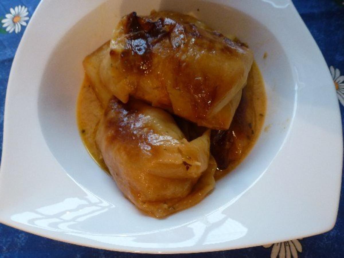 Veggi Kohlrouladen in Kräuter Sahnesauce - einfach - von Test00
