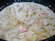 Tagliatelle in Lachs-Philadelphia Sauce - Rezept