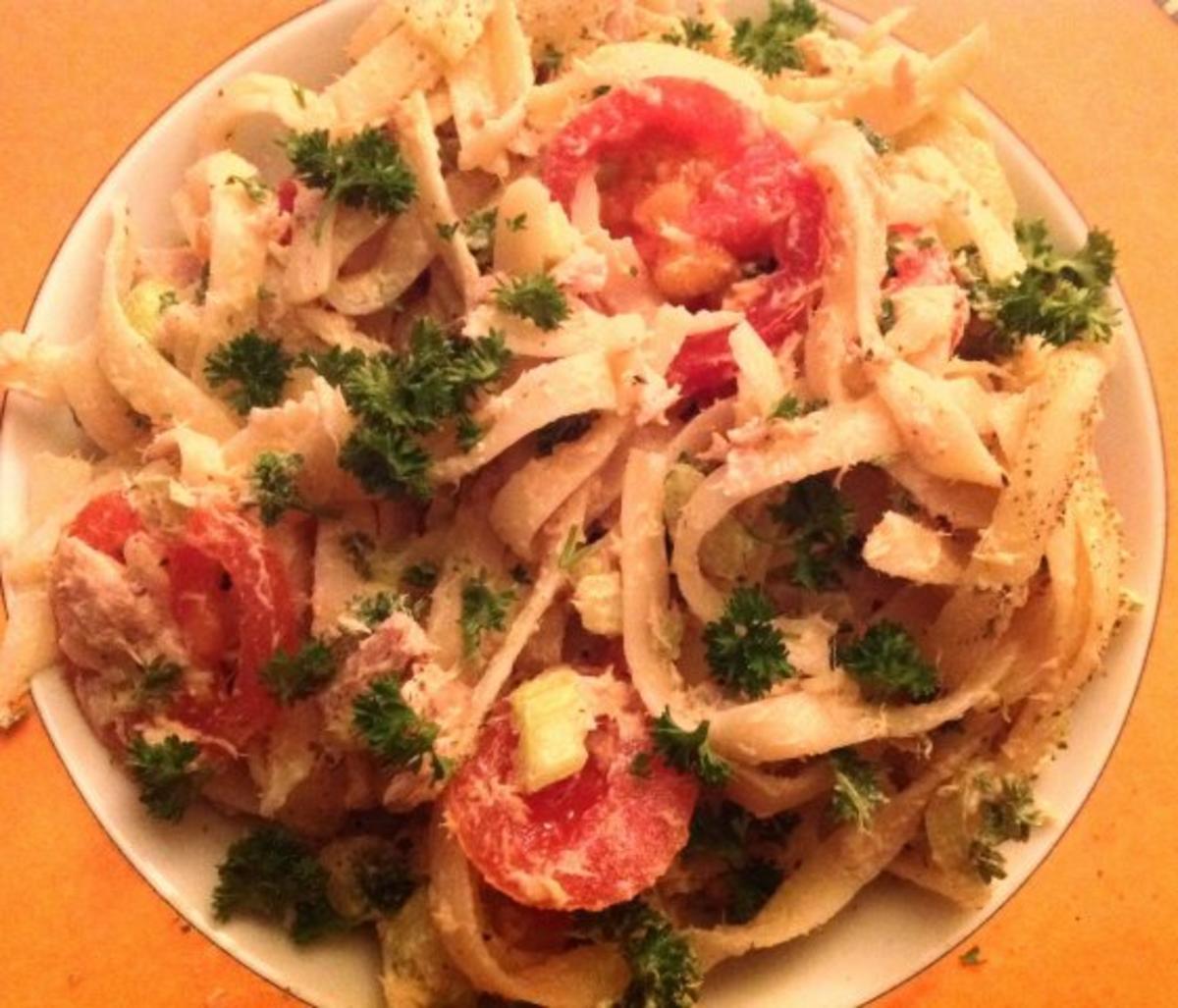 Spagetti-Thunfischsalat - Rezept
