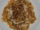 Cassoulet mit weissen Bohnen und gratiniertem Seewolffilet - Rezept