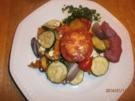 Ofengemüse mit Rote-Bete-Soße und grünem Chilliöl - Rezept