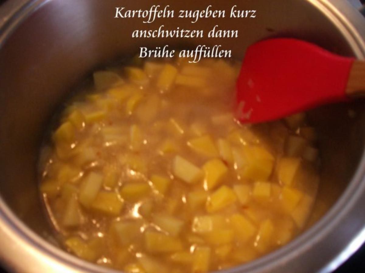 Kartoffelcremesppe mit Sauerkraut und Bacon - Rezept - Bild Nr. 5