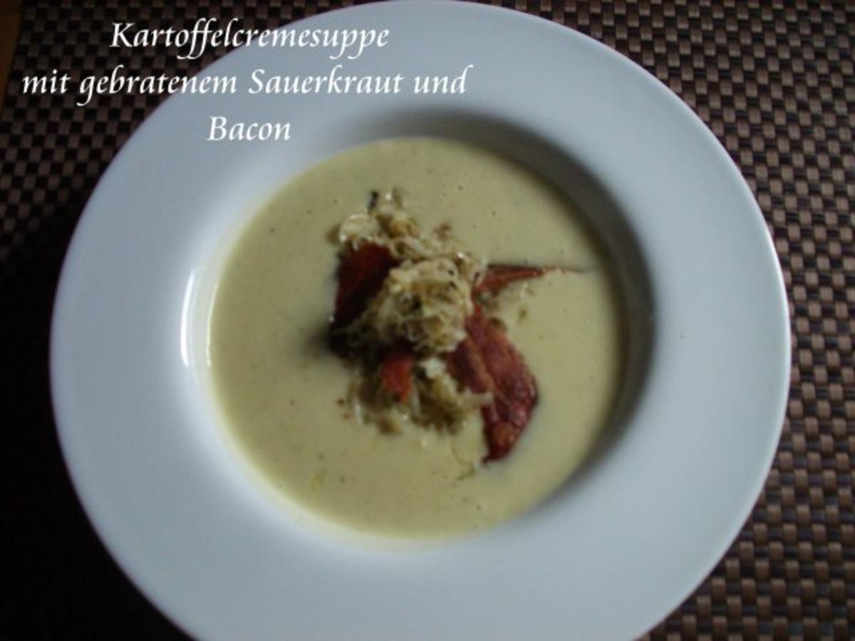 Kartoffelcremesppe mit Sauerkraut und Bacon - Rezept - Bild Nr. 15