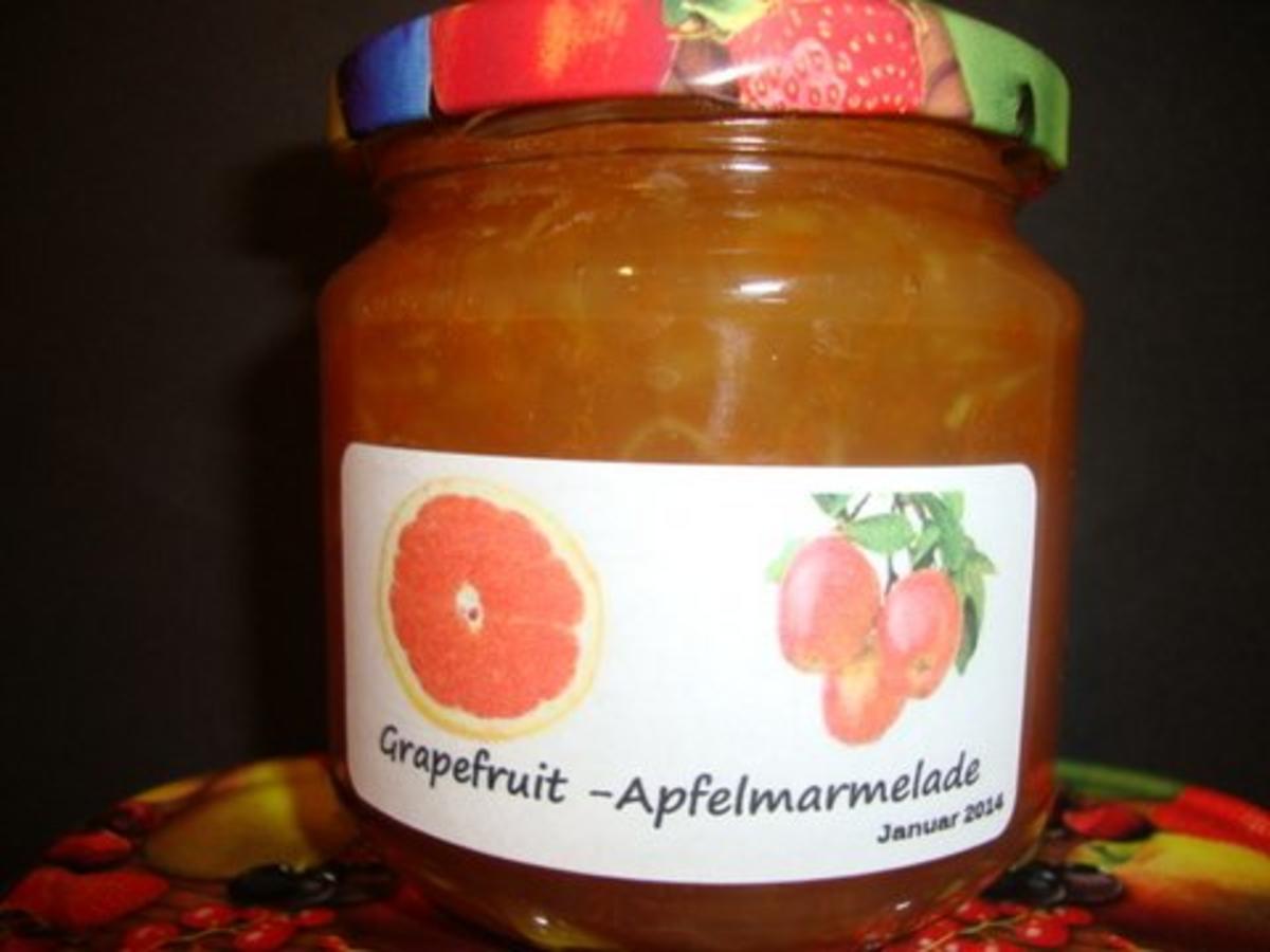 Grapefruit-Apfel Marmelade - Rezept
