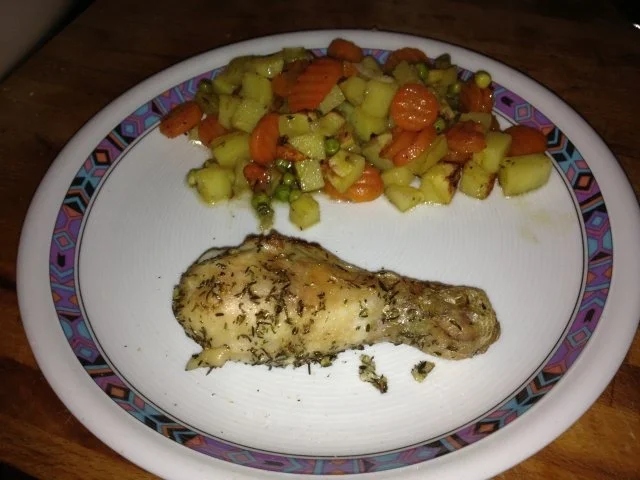 Rezept: Drummsticks mediteran mit Ofengemüse Drummsticks mediteran mit Ofengemüse - Rezept