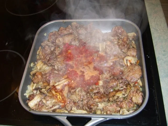 Hähnchenleber mit frischen Champignons und Spätzle - Rezept - Bild Nr. 7