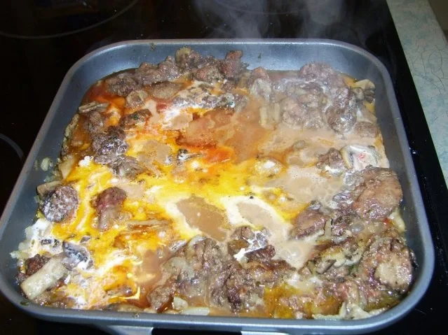 Hähnchenleber mit frischen Champignons und Spätzle - Rezept - Bild Nr. 8