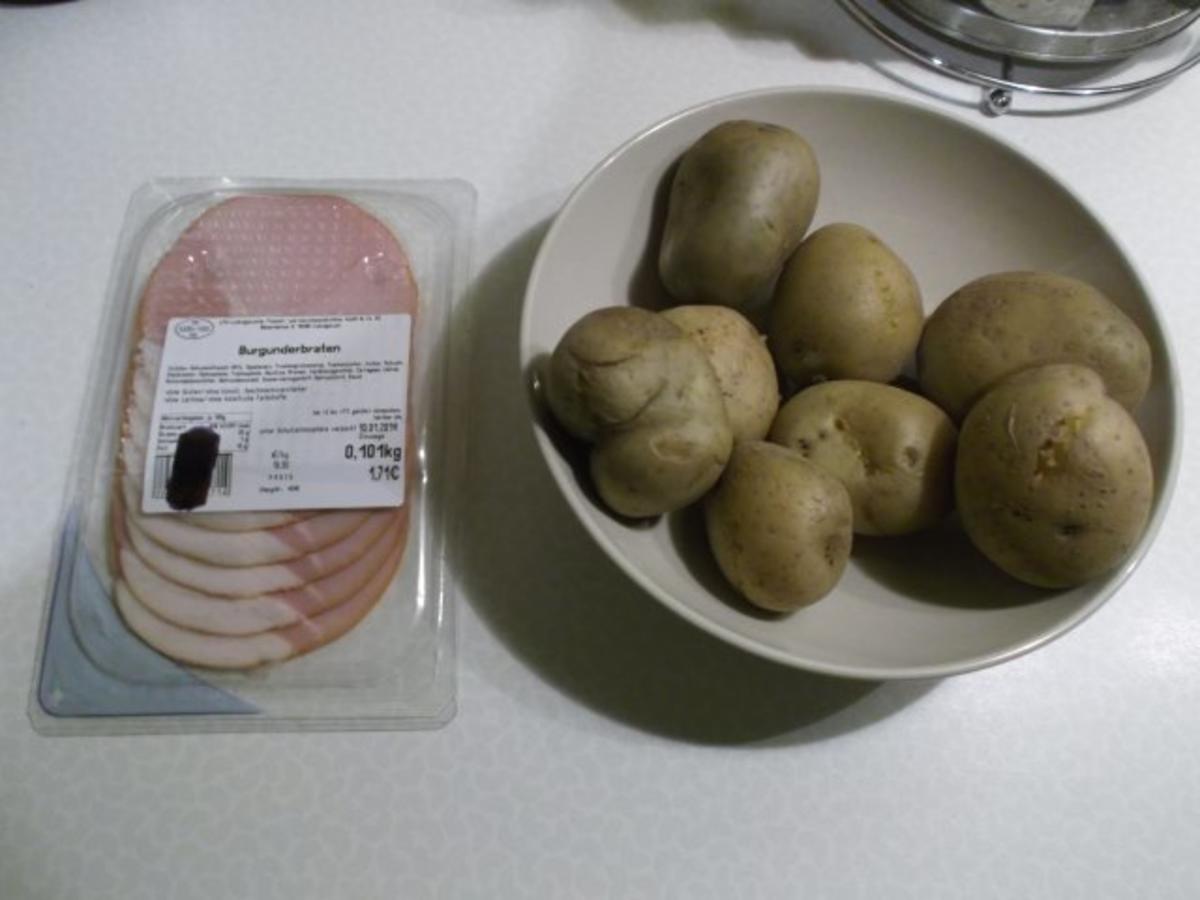 Kartoffeln: Bratkartoffeln mit Burgunderbraten und Bergkäse - Rezept - Bild Nr. 2