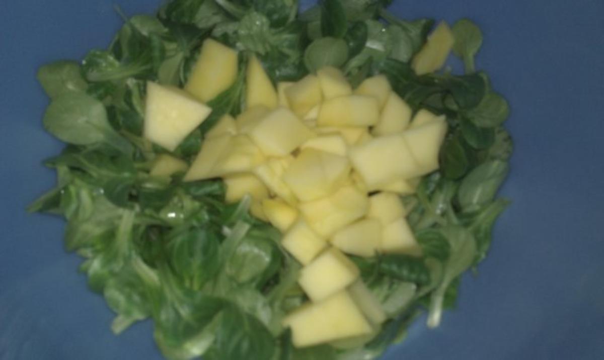 Feldsalat mit Mango, Avocado und Garnelen - Rezept - Bild Nr. 2