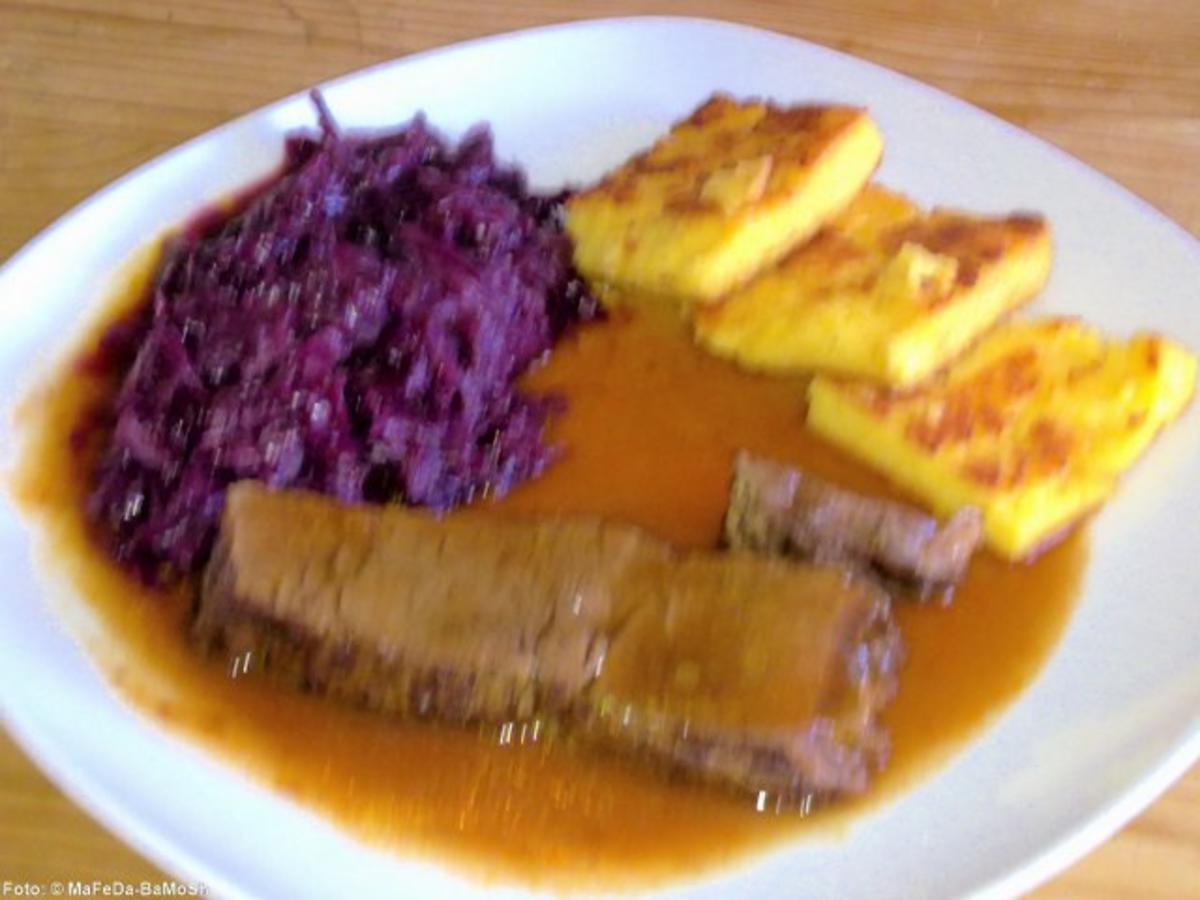 Bilder für Rinderschmorbraten in Glühwein-Soße - Rezept