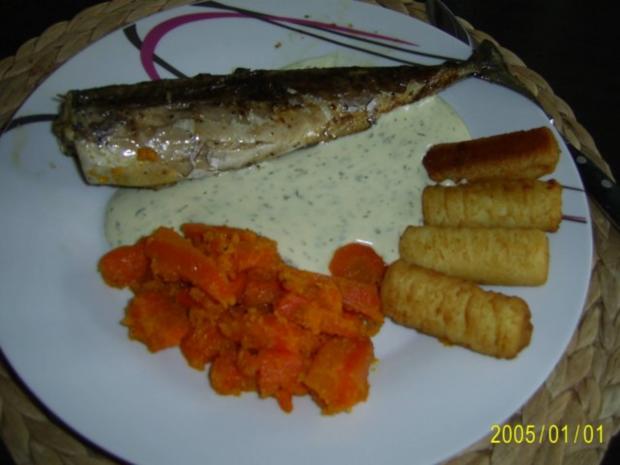 Fisch: frische Makrele in Dill-Rahm-Sauce..... - Rezept - kochbar.de