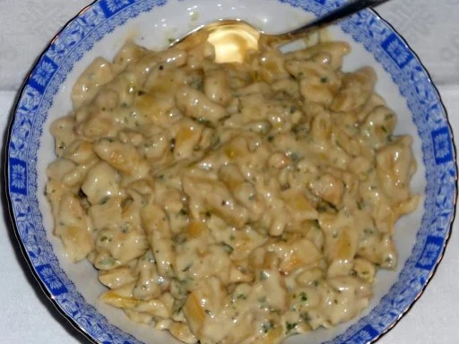 Rezept: "Oma - Friede`s" - Rahm - Wachsbohnen - Gemüse (Rzpt. um 1936) Bild Nr. 18 "Oma - Friede`s" - Rahm - Wachsbohnen - Gemüse (Rzpt. um 1936) - Rezept - Bild Nr. 18