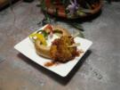 Cremige Weißwein-Zucchinisuppe mit Rösti - Rezept