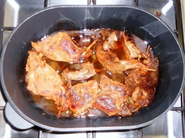 Rezept: "Oma - Friede`s" - Kaninchenbraten in Sahnesauce (Rzpt. um 1936) Bild Nr. 13 "Oma - Friede`s" - Kaninchenbraten in Sahnesauce (Rzpt. um 1936) - Rezept - Bild Nr. 13