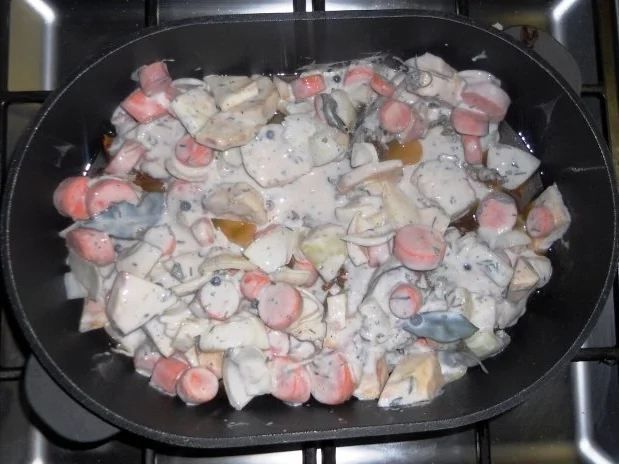 Rezept: "Oma - Friede`s" - Kaninchenbraten in Sahnesauce (Rzpt. um 1936) Bild Nr. 14 "Oma - Friede`s" - Kaninchenbraten in Sahnesauce (Rzpt. um 1936) - Rezept - Bild Nr. 14