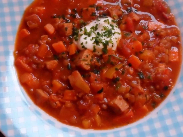 Suppen/Eintöpfe: Bunter Linsen-Süßkartoffel-Eintopf - Rezept - Bild Nr. 14