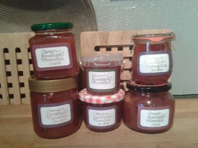 Orangen-Granatapfel-Brotaufstrich - Gelee - - Rezept - Bild Nr. 6