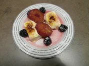 Gebranntes Limonen-Parfait auf Sangria-Orangen - Rezept