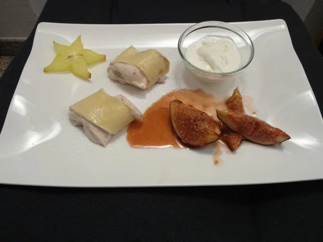 Rezept: Cognac Feigenmus im Crêpes Mantel Cognac Feigenmus im Crêpes Mantel - Rezept