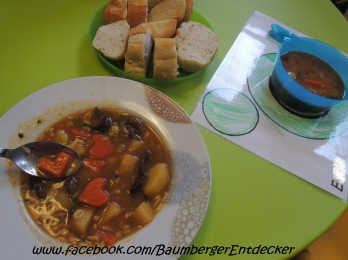 Pilzsuppe mit Herz - Rezept - Bild Nr. 2