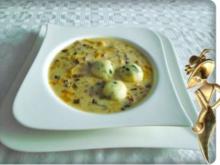 ※ Käse-Lauch-Hack Suppe mit Ricotta-Petersilie Klößchen ※ - Rezept