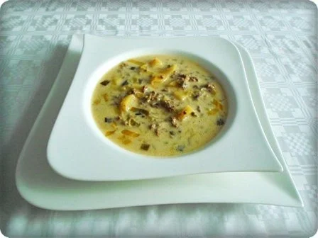 Rezept: ※ Käse-Lauch-Hack Suppe mit Ricotta-Petersilie Klößchen ※ Bild Nr. 22 ※ Käse-Lauch-Hack Suppe mit Ricotta-Petersilie Klößchen ※ - Rezept - Bild Nr. 22