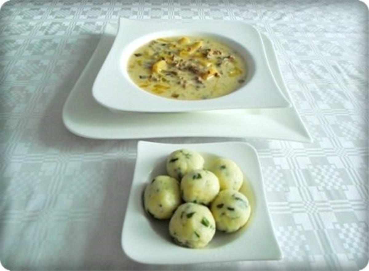 ※ Käse-Lauch-Hack Suppe mit Ricotta-Petersilie Klößchen ※ - Rezept - Bild Nr. 23