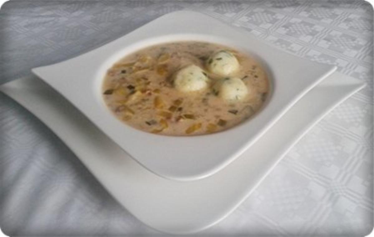 ※ Käse-Lauch-Hack Suppe mit Ricotta-Petersilie Klößchen ※ - Rezept - Bild Nr. 24
