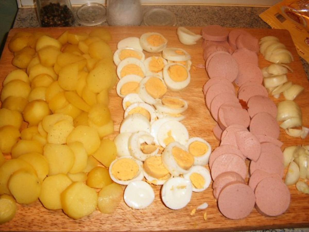 Kartoffel-Eier- Fleischwurstauflauf - Rezept - Bild Nr. 3
