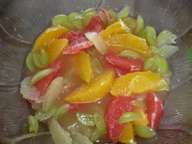 Linsensalat mit Südfrüchten ! - Rezept