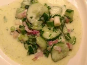 Gurkensalat mit Rucula und Ayran - Rezept