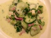 Gurkensalat mit Rucula und Ayran - Rezept