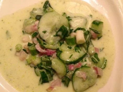 Rezept: Gurkensalat mit Rucula und Ayran Bild Nr. 2 Gurkensalat mit Rucula und Ayran - Rezept - Bild Nr. 2