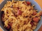 Gebratene Nudeln mit Cabanossi - Rezept