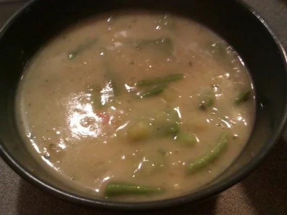 Buttermilchsuppe mit Kartoffeln und breiten Bohnen - Rezept - Bild Nr. 2