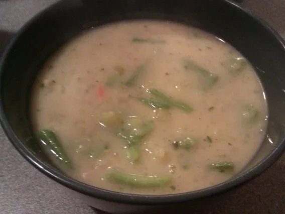 Buttermilchsuppe mit Kartoffeln und breiten Bohnen - Rezept - Bild Nr. 4