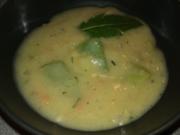 Buttermilchsuppe mit Kartoffeln und breiten Bohnen - Rezept