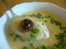 Selleriesuppe mit Bräteinlage - Rezept