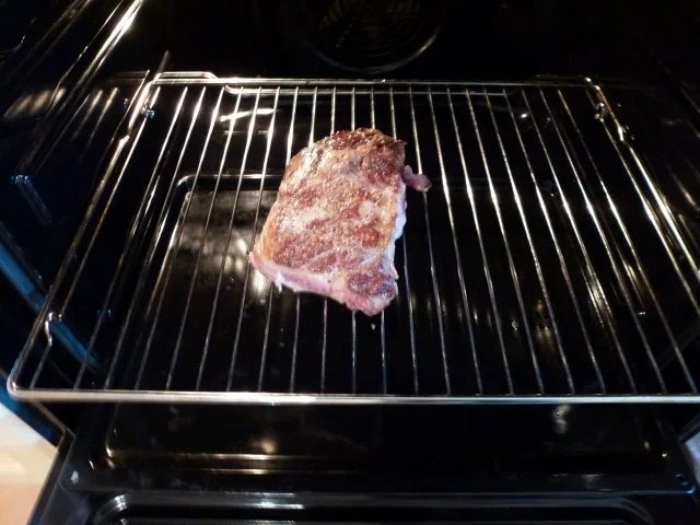 Rezept: Entrecote vom Gallowayrind mit der 80 Grad-Methode zubereitet Bild Nr. 5 Entrecote vom Gallowayrind mit der 80 Grad-Methode zubereitet - Rezept - Bild Nr. 5