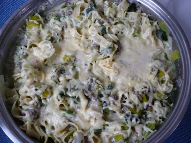 Rezept: Porree-Nudel-Pfanne Porree-Nudel-Pfanne - Rezept