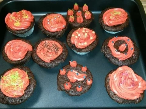 Bananen-Nutella-Cupcakes mit Topping - Rezept - Bild Nr. 3